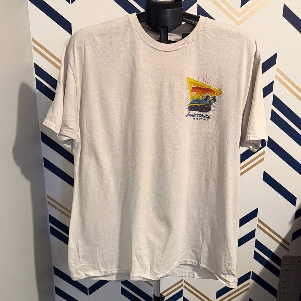 In N Out Burger Shirt Mens Size XL White 2018 70th Anniversary Vladimir Kush Tee